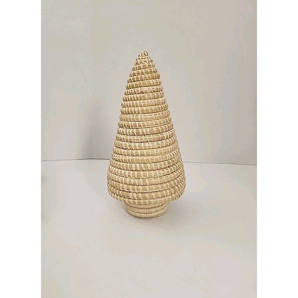 Threshold Handwoven Christmas Tree Figurine Tabletop Decor
